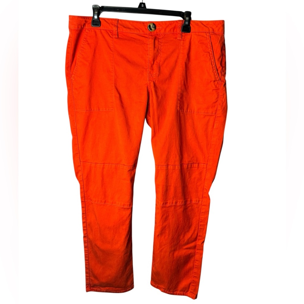 Cabi 6046 Coral Orange Utility Pant - Sz 14